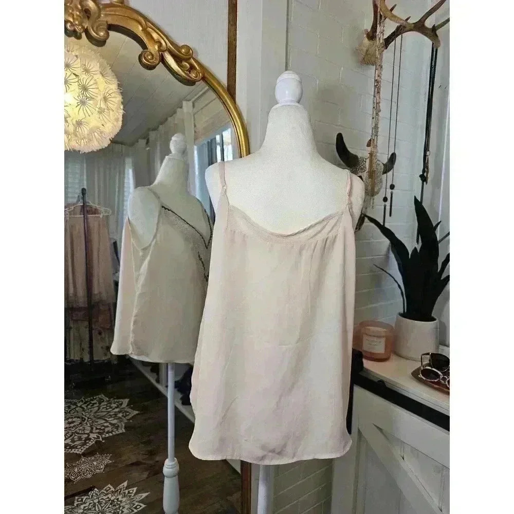 41Hawthorn Women's Size L Beige Tank with White and Black Design - Picture 2 of 7